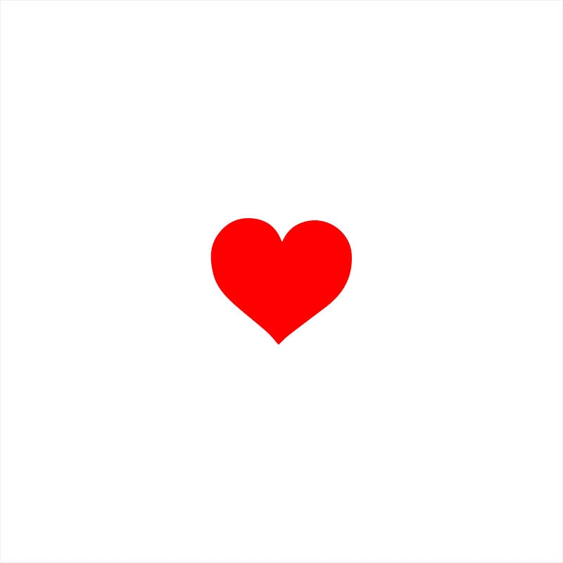 Heart Car Stickers in red / 13x13cm - Kawaii Merchandise