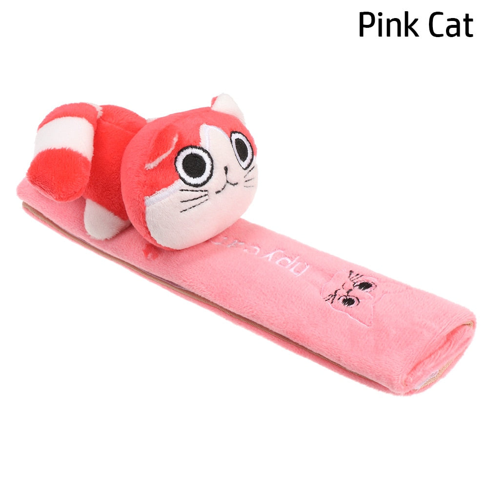 Car Seat Belt Cover in Pink Cat - Kawaii Merchandise