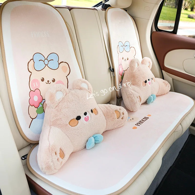 Plush Bear Car Seat Accessories - detail view 3 | Kawaii Merchandise