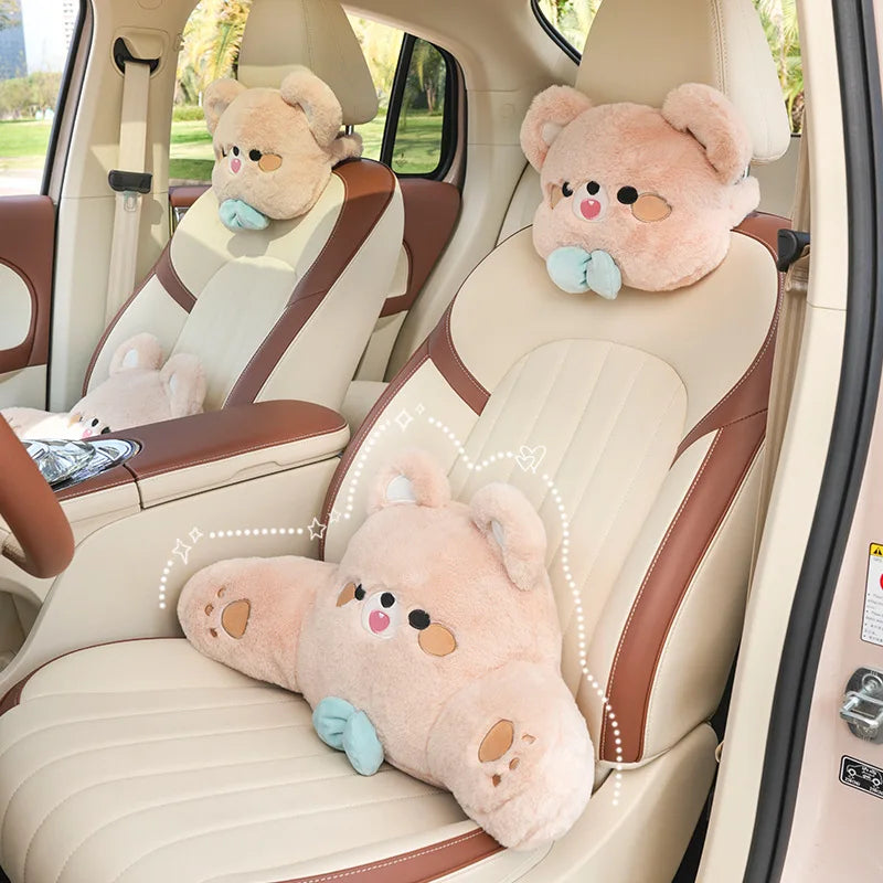 Plush Bear Car Seat Accessories - cute car accessory from Kawaii Merchandise