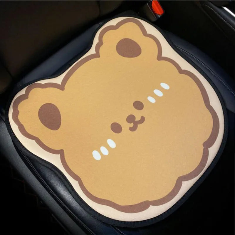 Teddy Bear Car Seat Cushions in Bear front - Kawaii Merchandise