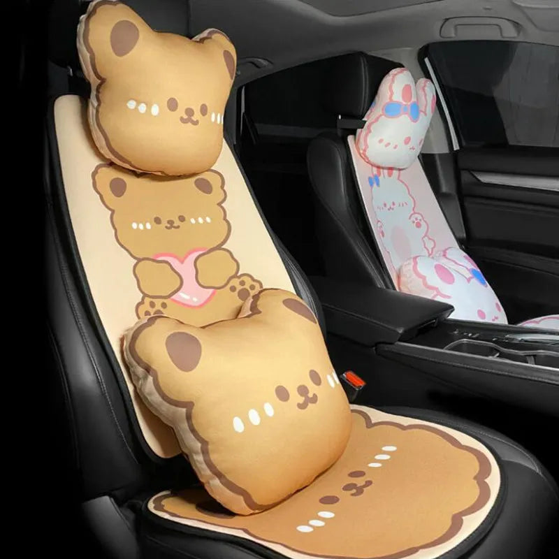 Teddy Bear Car Seat Cushions - cute car accessory from Kawaii Merchandise